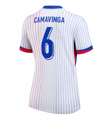 Frankrig Eduardo Camavinga #6 Replika Udebanetrøje Dame EM 2024 Kortærmet
